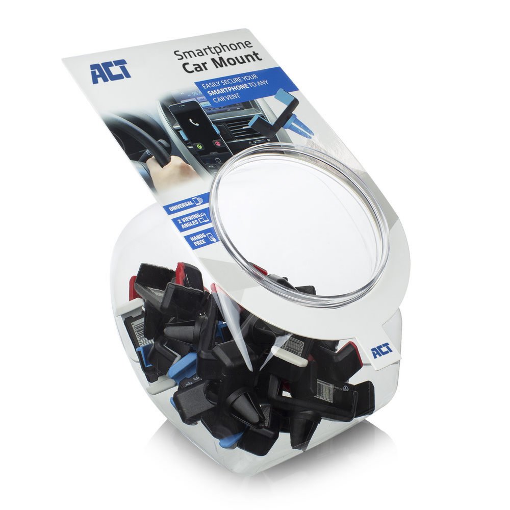 ACT AC9000 | Passieve Telefoonhouder voor in de Auto | Zwart | Set van 25 stuks - Matmuis - Matmuis