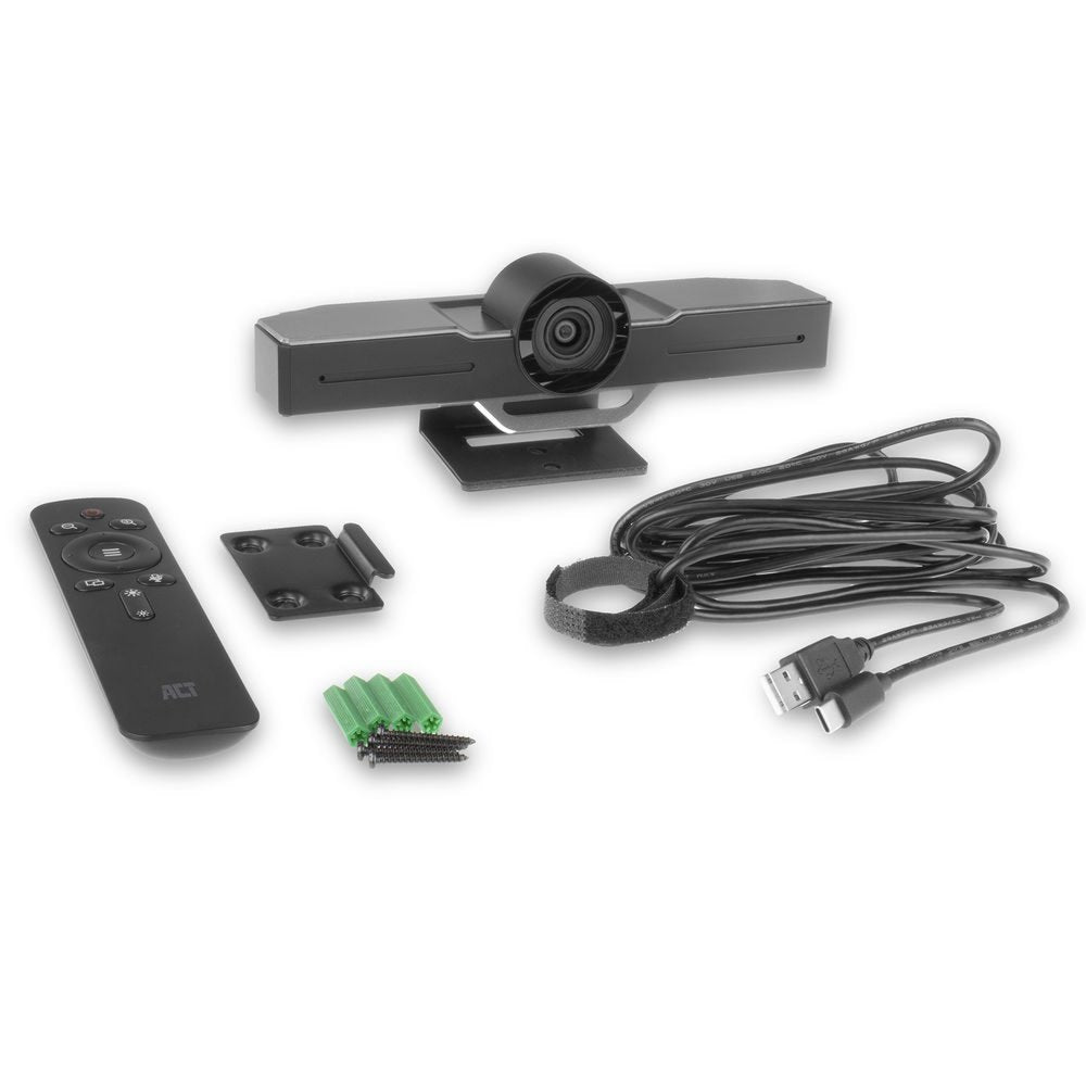ACT AC7990 Full HD Conferentiecamera | 105° Kijkhoek | 2 Microfoons | USB | EPTZ - Matmuis - Matmuis