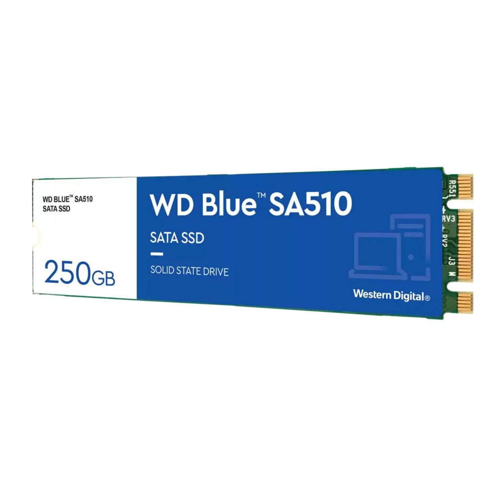 Western Digital Blue SA510 | 250GB SATA SSD | M.2 | 555MB/s Lezen | 440MB/s Schrijven - Matmuis