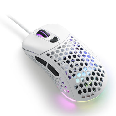 Sharkoon Light² 200 | Bekabelde Gaming Muis | Links- en Rechtshandig | USB-A | 16000 DPI | Wit - Matmuis - Matmuis
