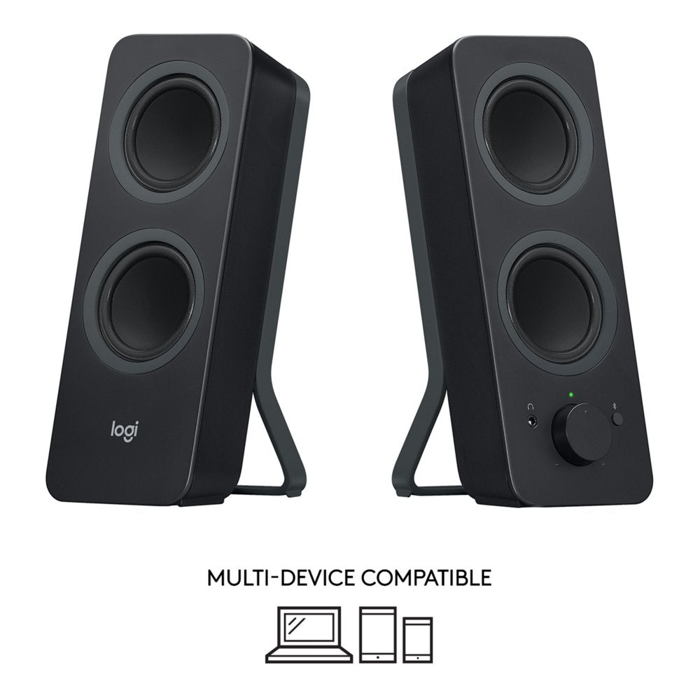 Logitech Z207 | 2.0 Bluetooth Luidsprekerset | 5W RMS | Draadloze Overgang | Zwart - Matmuis - Matmuis