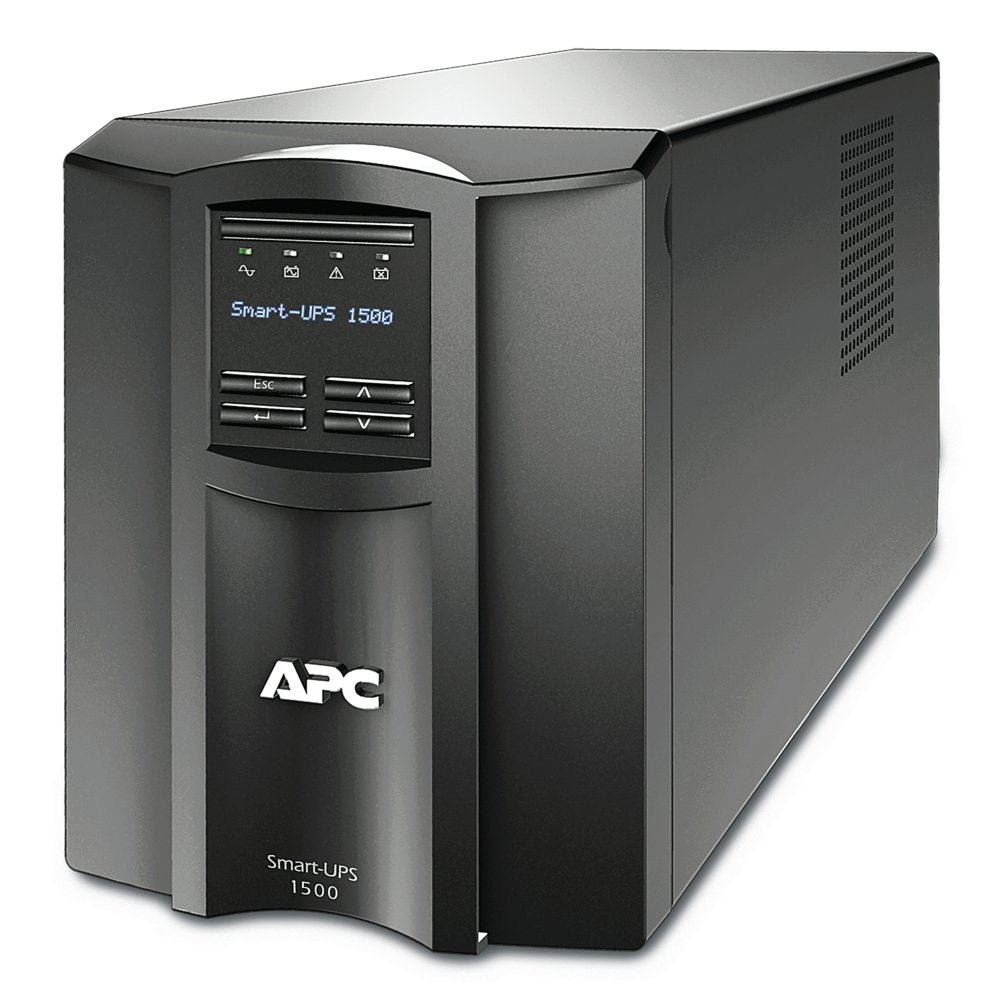 APC Smart-UPS SMT1500IC | 1500 VA / 1000 W | 8x IEC C13 Stopcontacten | Zuivere Sinusgolf | AVR Spanningsregeling | LCD-scherm | SmartConnect - Matmuis