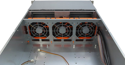 Inter-Tech 4U-4416L | Server Rack Case | Zwart/Zilver - Matmuis