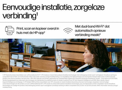 HP DeskJet 4320 All-in-One Printer | Wifi | Dubbelzijdig Printen | Scan en Kopieer | A4 | Kleur - Matmuis