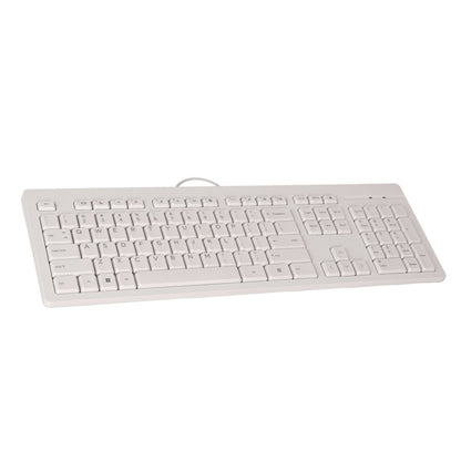 QWERTZ | HP 125 Wit | Bedraad Toetsenbord | QWERTZ - Matmuis - Matmuis