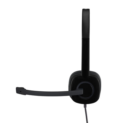 Logitech H151 | Bedrade On-ear Headset | 3.5mm | Zwart - Matmuis - Matmuis