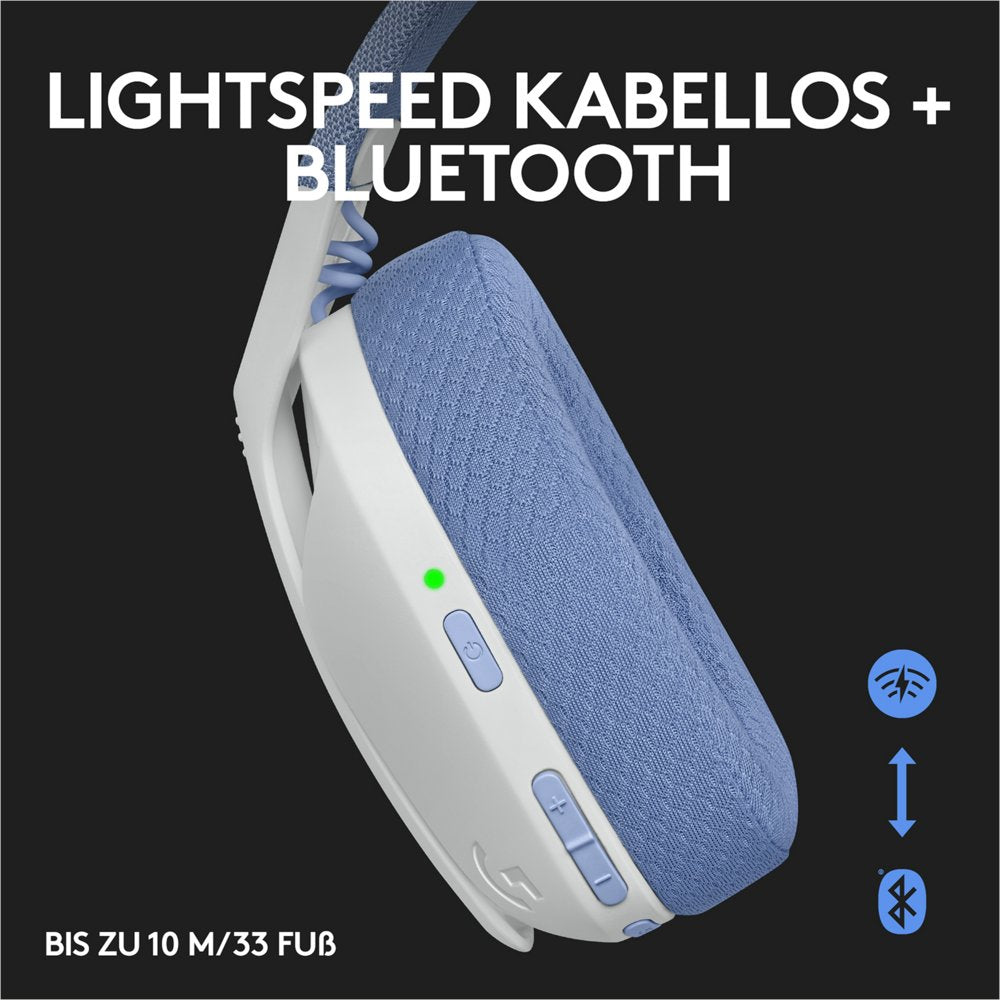 Logitech G G435 | Draadlooze Over-ear Gaming Headset | Bluetooth & USB-A Receiver | Wit/Lilac - Matmuis - Matmuis