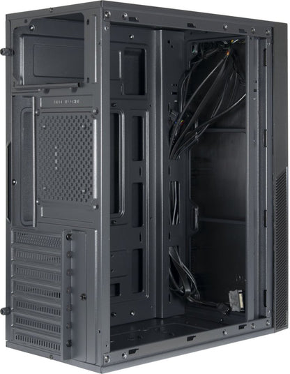 Inter-Tech A-303 Slant | Midi Tower | Zwart - Matmuis