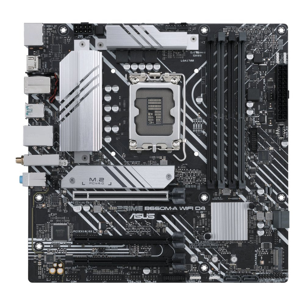 ASUS PRIME B660M-A WIFI D4 | Socket LGA 1700 | Intel B660 | 4xDDR4 | Micro-ATX | Moederbord - Matmuis - Matmuis