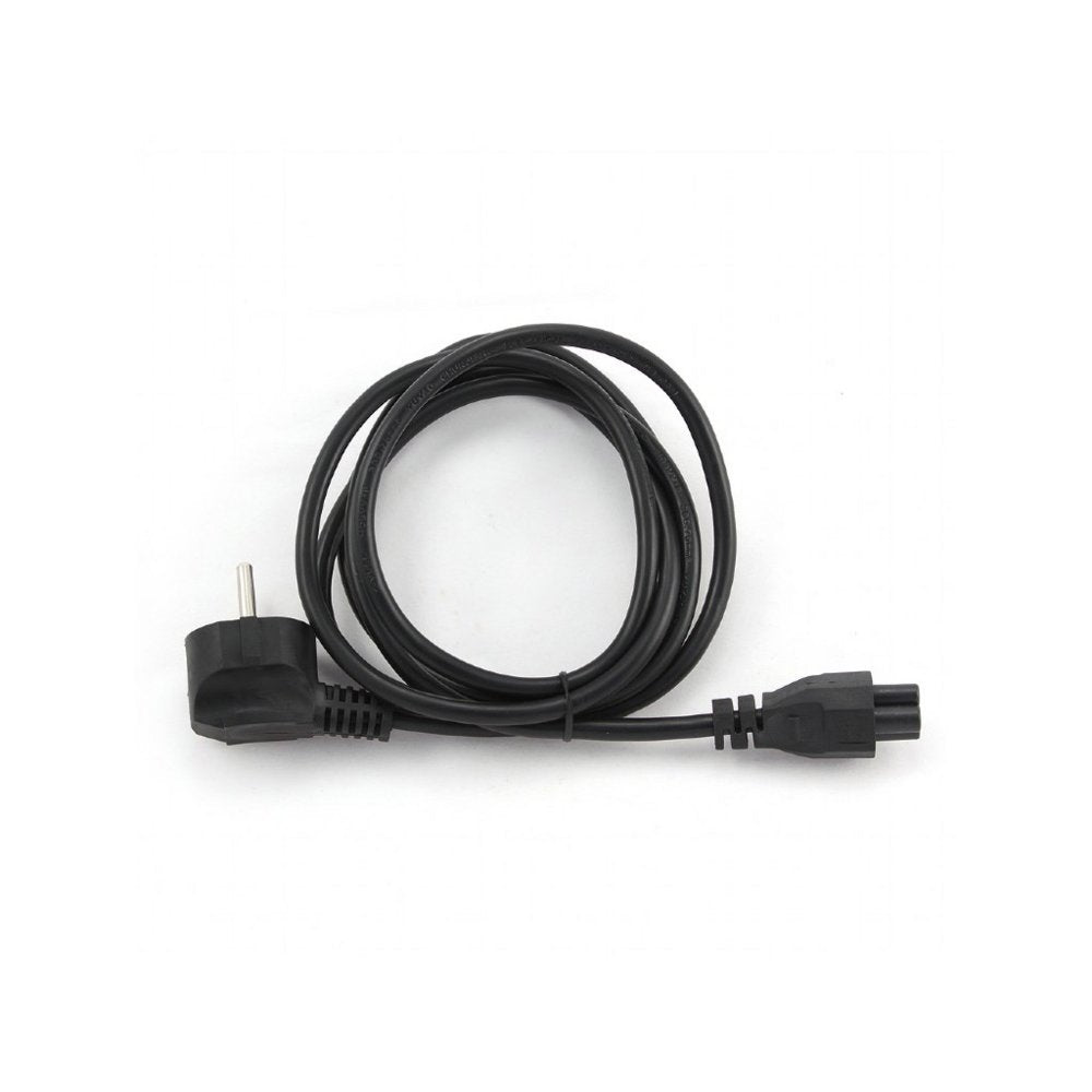 New Kenic 3-Pin Mickey Mouse (C5) EU Powercord | 1.5 m | Zwart - Matmuis