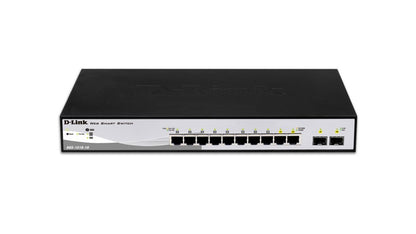 D-Link DGS-1210-10 | 10-poorts Gigabit Smart Switch | 8 RJ45 + 2 SFP | VLAN/QoS | Web/CLI-beheer - Matmuis