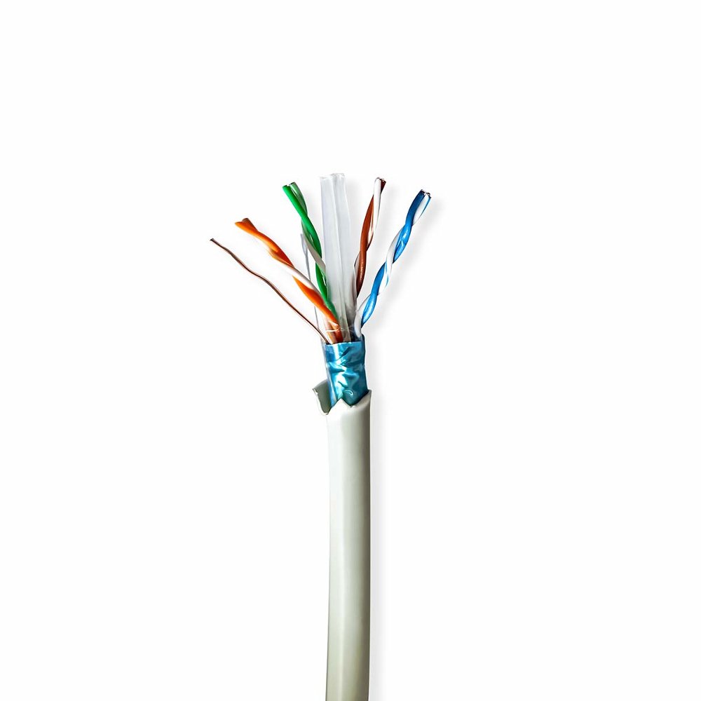 Nedis netwerkkabel | Cat6 | F/UTP (FTP) | 50 m | Grijs | CCBG8526GY50S - Matmuis - Matmuis