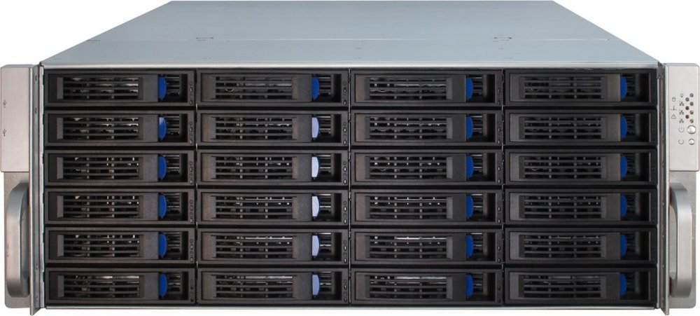 Inter-Tech 4U-4424 | Server Rack Case | Zwart/Zilver - Matmuis