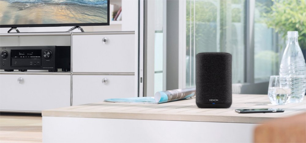 Denon Home 150 | Draadloze Smart Speaker | HEOS Built-in | 192kHz/24-bit Hi-Res Audio | Zwart - Matmuis - Matmuis