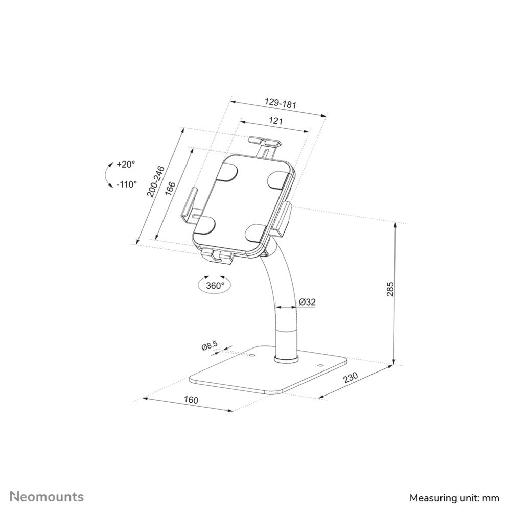 Neomounts Tablethouder | Tafelblad - Matmuis - Matmuis