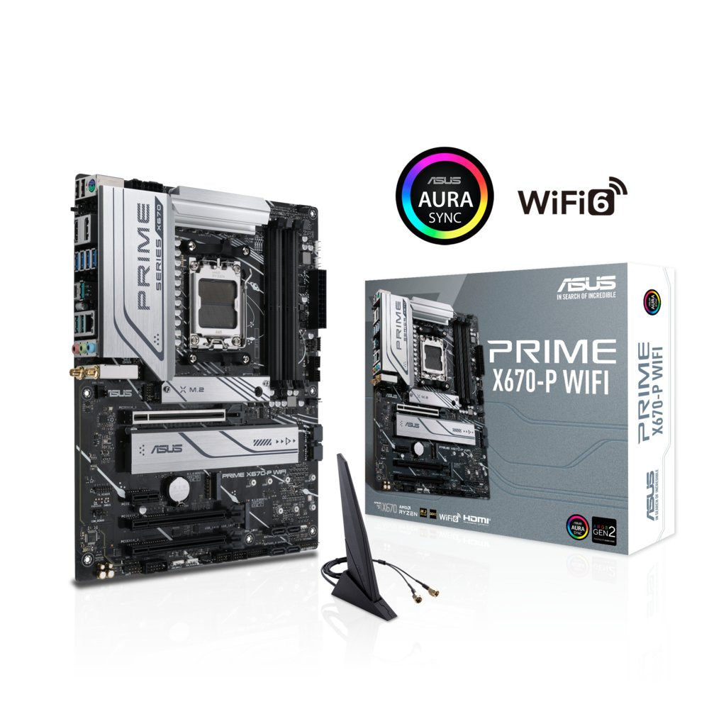 ASUS PRIME X670-P WIFI | Socket AM5 | AMD X670 | 4xDDR5 | ATX | Moederbord - Matmuis - Matmuis