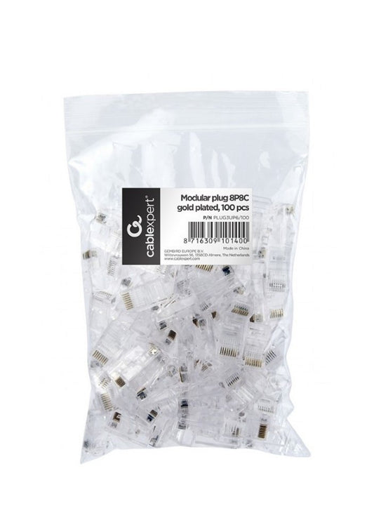 Cablexpert kabel-connector | 1 stuk | Transparant | PLUG3UP6/100 - Matmuis