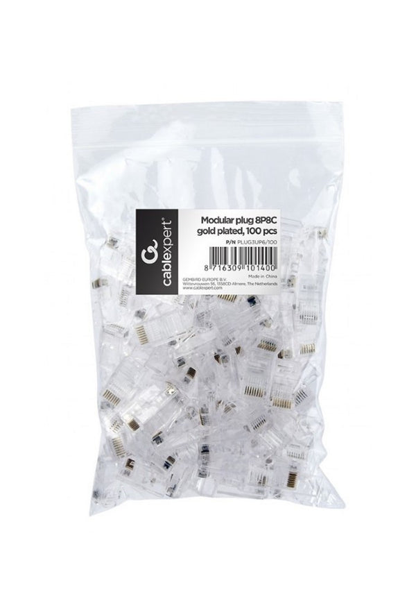 Cablexpert kabel-connector | 1 stuk | Transparant | PLUG3UP6/100