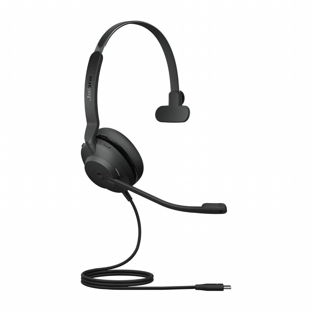 Jabra Evolve2 30 MS | Mono Bedrade On-Ear Headset USB-C | Zwart - Matmuis - Matmuis