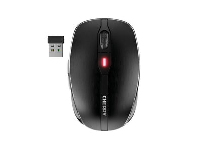 Cherry MW 8C Advanced | Draadloze Muis | Links- en Rechtshandig | RF + Bluetooth | 3200 DPI | Zwart/Grijs - Matmuis - Matmuis
