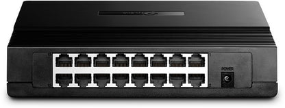 TP-Link TL-SF1016DS | Unmanaged Switch | 16 Poorten | Fast Ethernet (10/100 Mbps) - Matmuis