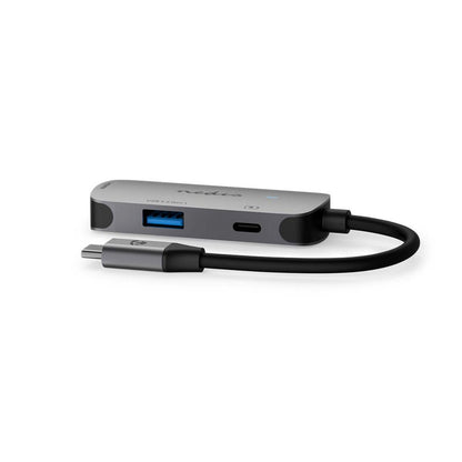 Nedis CCGB64230GY01 | Interface Hub USB 3.2 Gen 1 (3.1 Gen 1) | 1× USB-A + 1× USB-C + 1× HDMI | 5 Gbps | Grijs - Matmuis - Matmuis