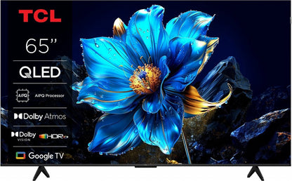 TCL 65P71K 65" | 4K QLED Smart TV | Google TV | Dolby Vision | Zwart
