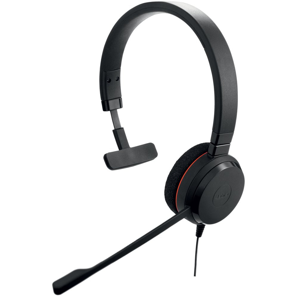 Jabra Evolve 20 UC | Bedrade On-ear Mono Headset | USB-A | Zwart - Matmuis - Matmuis