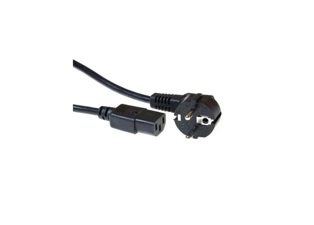 ACT AC3315 | Elektriciteitssnoer | 3 Meter | CEE7/7 naar C13 Stekker | Zwart - Matmuis - Matmuis