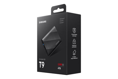 Samsung T9 | Externe SSD | 4TB | USB 3.2 Gen 2x2 | 2.000MB/s | Zwart | Compact & Snel - Matmuis - Matmuis