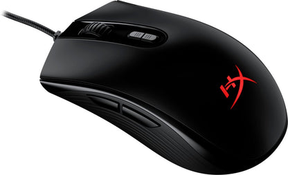 HyperX Pulsefire Core | Bekabelde Gaming Muis | Rechtshandig | USB-A | 6200 DPI | Zwart - Matmuis - Matmuis