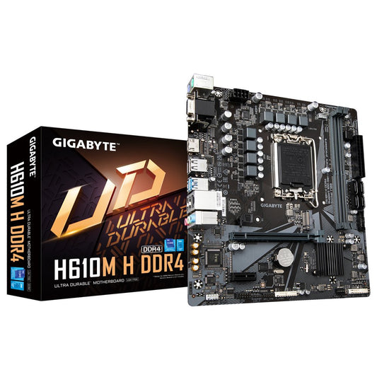 GIGABYTE H610M H V3 DDR4 | Socket LGA 1700 | Intel H610 Express | 2xDDR4 | Micro ATX | Moederbord - Matmuis - Matmuis