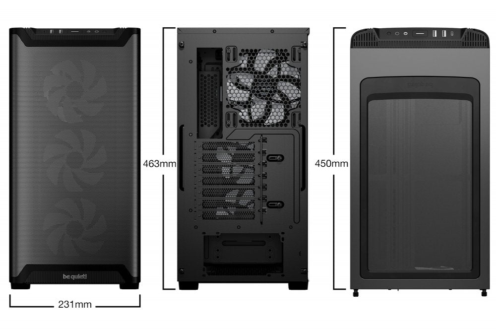 be quiet! PURE BASE 501 LX RGB | Midi Tower Case | Zwart - Matmuis
