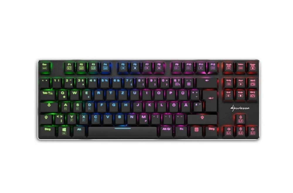 Sharkoon PureWriter TKL RGB Zwart | Bedraad Toetsenbord | QWERTY US - Matmuis - Matmuis