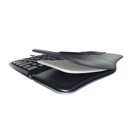 CHERRY KC 4500 Ergo | Toetsenbord | USB | QWERTY (US Engels) | Zwart - Matmuis - Matmuis