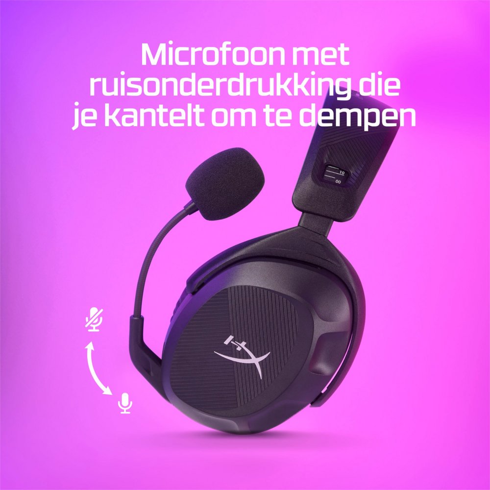 HyperX Cloud Stinger 2 | Draadloze Over-Ear Headset | USB-A Receiver | Zwart - Matmuis - Matmuis