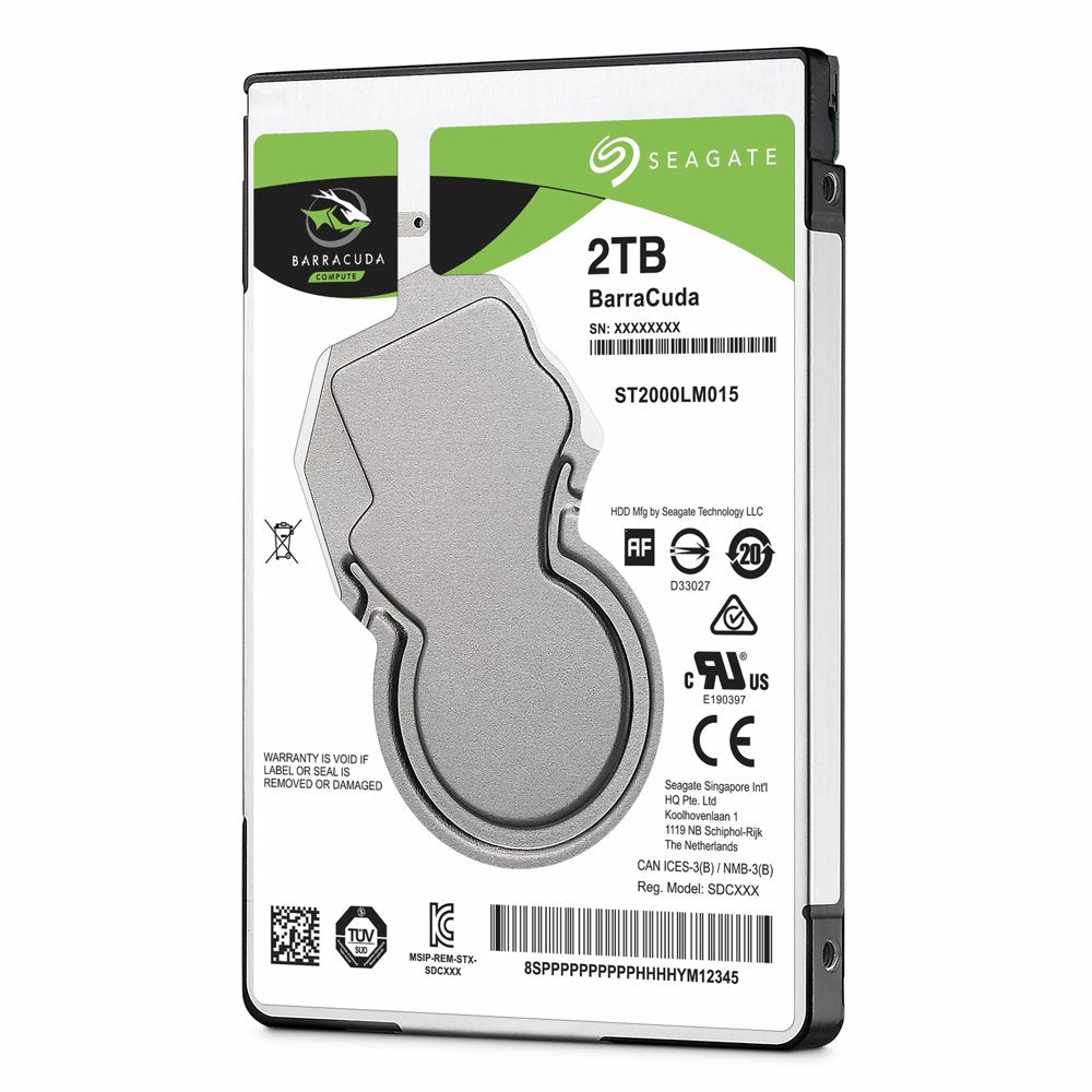 Seagate Barracuda HDD 2.5" | 2TB SATA III | 5400RPM