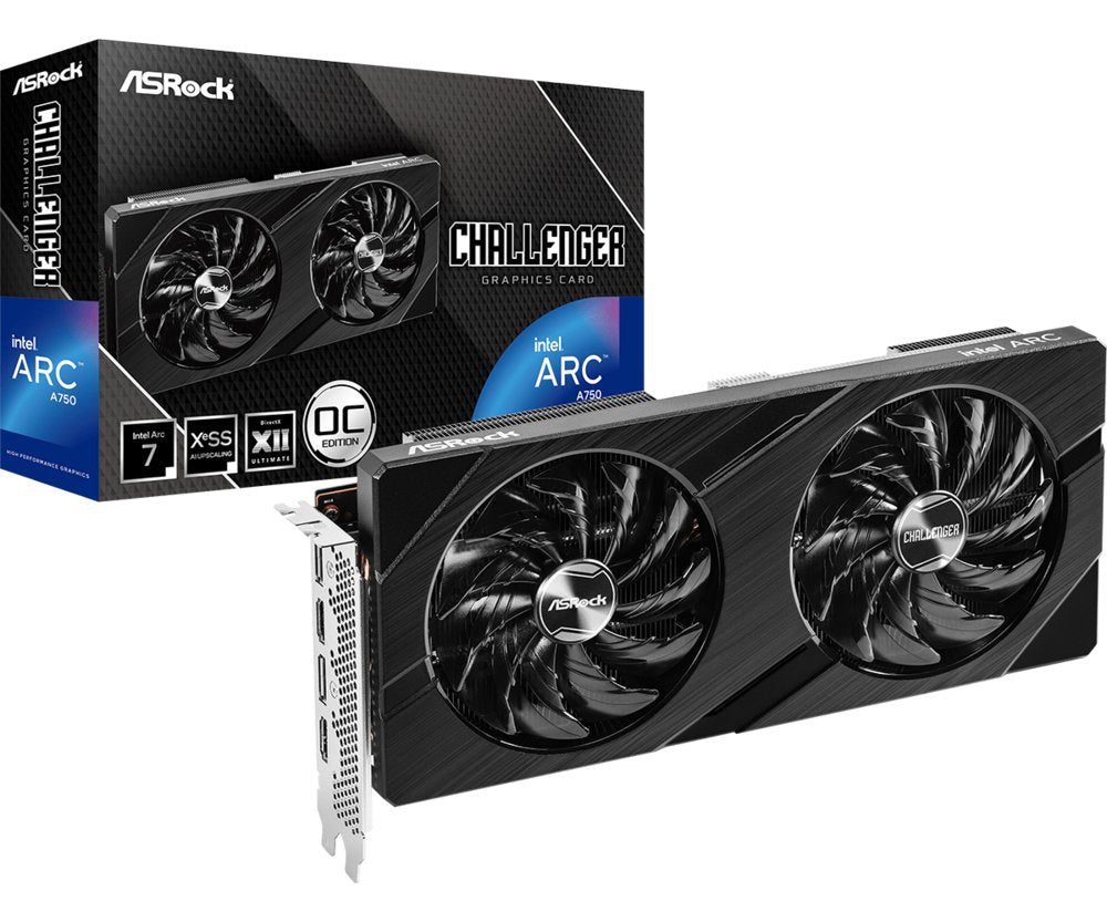 Asrock Intel Arc A750 Challenger D OC | 8GB GDDR6 VRAM | Videokaart | GPU | Nvidia - Matmuis - Matmuis