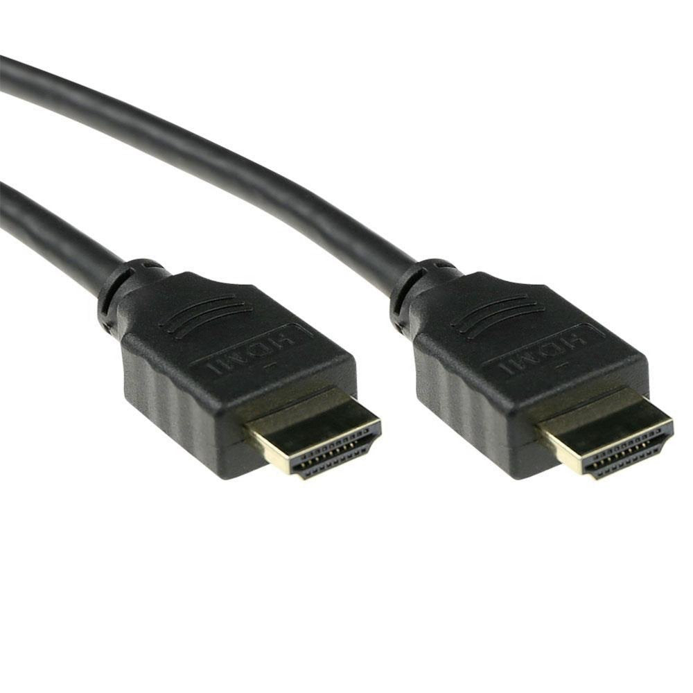 ACT AK3941 HDMI Kabel | 0,5 m | HDMI Type A naar Type A | Zwart - Matmuis - Matmuis