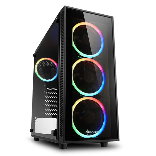 Sharkoon TG4 RGB | Midi Tower Behuizing | Zwart - Matmuis