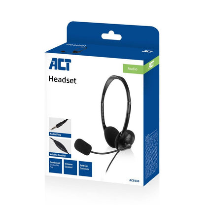 ACT AC9330 | On-Ear Headset met Microfoon | Zwart - Matmuis - Matmuis