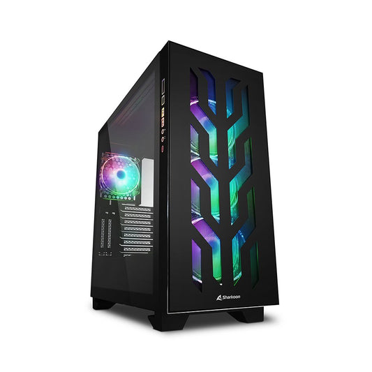 Sharkoon Elite Shark CA300T RGB | Tower Case | Zwart - Matmuis