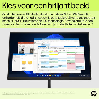 HP E27u G5 27" | 2560 x 1440 75Hz | USB-Hub | Monitor - Matmuis - Matmuis