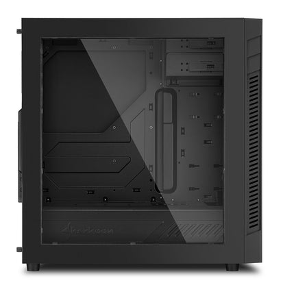 Sharkoon S25-W | Midi Tower Case | Zwart - Matmuis