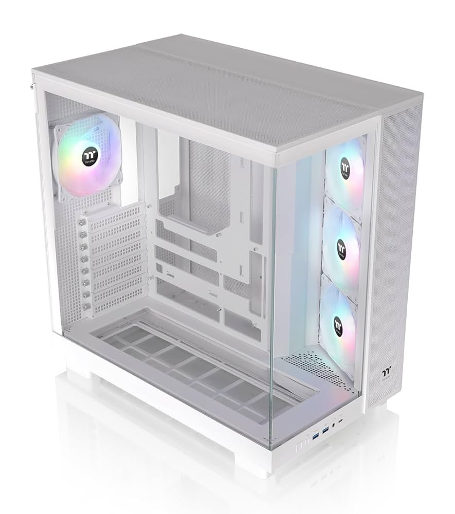 Thermaltake View 380 XL TG ARGB | Mid Tower Case | Snow (CA-11E-00M6WN-00) - Matmuis