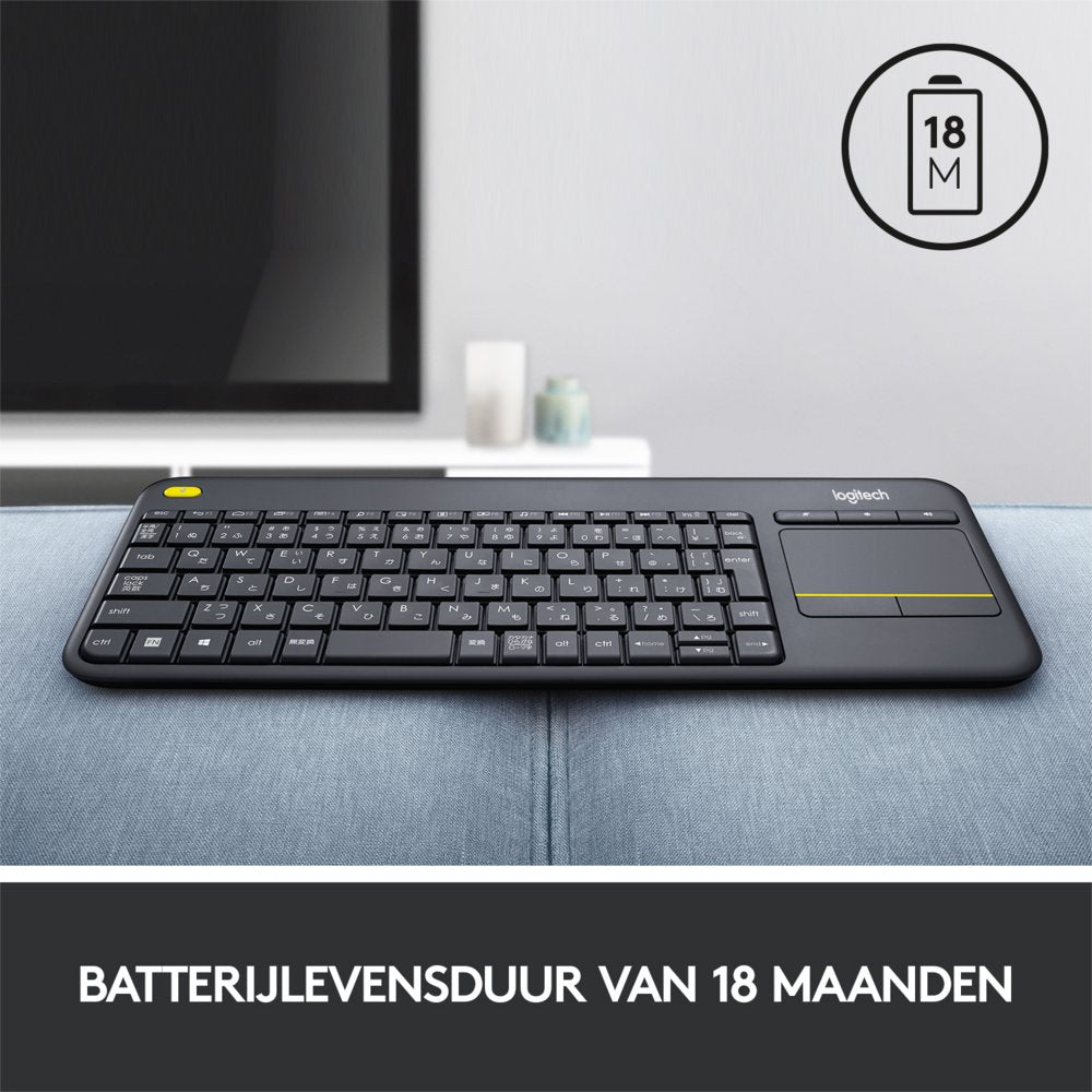 Logitech K400 | Draadloos Toetsenbord met Touchpad | QWERTY - Matmuis - Matmuis