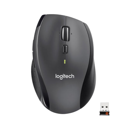 Logitech Marathon M705 | Draadloze Muis | Rechtshandig | RF | 1000 DPI | Zwart - Matmuis - Matmuis