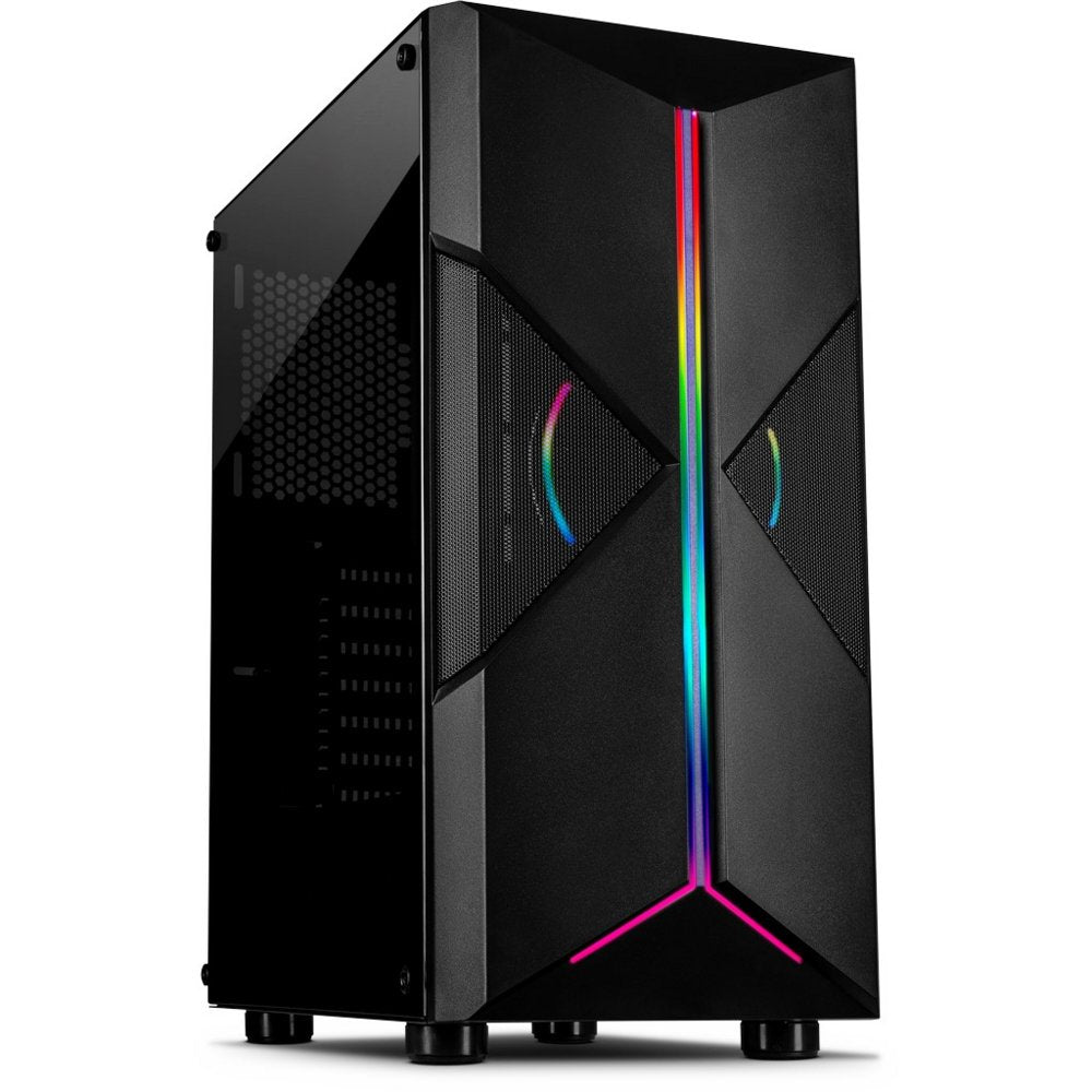 Inter-Tech IT-3306 CAVY RGB | Tower Case | Zwart - Matmuis