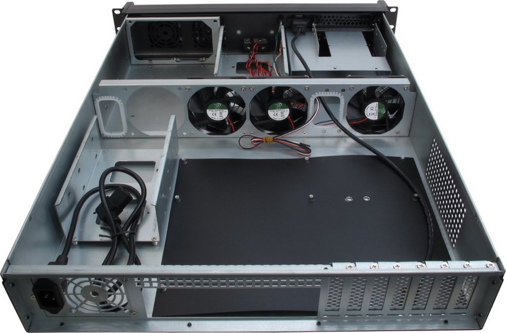 Inter-Tech IPC 2U-2098-SL | Server Rack Case | Zwart - Matmuis