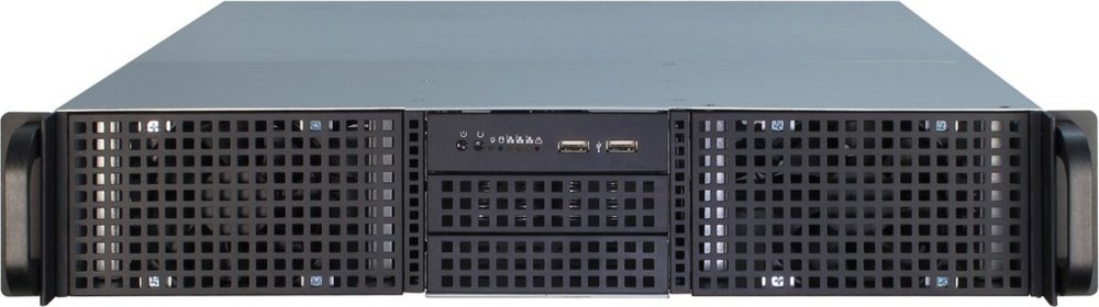 Inter-Tech IPC 2U-20248 | Server Rack Case | Zwart - Matmuis